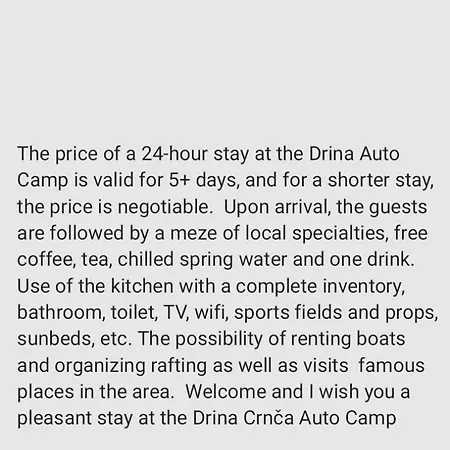 Auto Kamp Drina Kemp Crnca